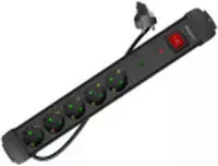 Lanberg SP1-05F-0500-BK, 5.00m Lanberg Steckdosenleiste Schwarz 5...