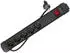 Lanberg SP1 Steckdosenleiste 5x Schuko, Überspannungsschutz, Schalter, 5m (SP1-05F-0500-BK)