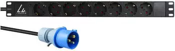 Lanview Stromverteilereinheit (PDU) 8 AC-Ausg&auml;nge 19" 1U Schwarz (LVR-3MIEC-LIC-SCH8)