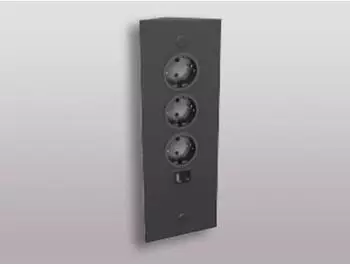 Thebo Energie-Ecksäule ST 3007/320/3 3x Steckdose USB-A/C schwarz (1758028/320)