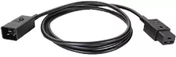 Bachmann Verl&auml;ngerungsleitung H05VV-F 3G1,5mm&sup2; 1,5m C19/C20 schwarz (356.183)