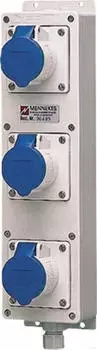 Mennekes Steckdosenleiste TL 3-fach CEE16A 3-Phasen mit Klemme IP44 (96489)