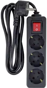 MicroConnect Steckdosenleiste 3-way Schuko Socket on/off (3x CEE 7/3 1.50 m)