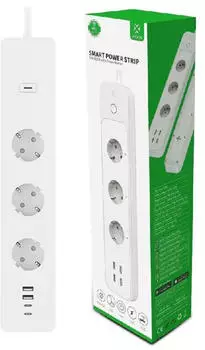 Woox R6132 Smarte Mehrfachsteckdose mit Energiemessger&auml;t (R6132)