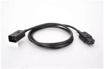 Bachmann Netzanschlussleitung H05VV-F 3G1,5mm&sup2; C19/C20 16A 3m schwarz (356.175)