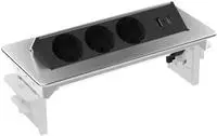 kalb | 3er Flipup-Mehrfachsteckdose Voltaris mit USB A/C, Steckdosenleiste...