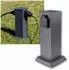 ChiliTec Steckdosensäule 2-fach 250V 16A IP44 Anthrazit (23444)