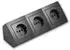 McPower Flair Tischsteckdose 3-fach, 250V/16A, anthrazit, 2m Kabel