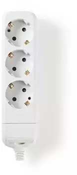 Nedis Steckdosenleiste Typ F (CEE 7/7) 3-fach 3680W 16A 230V (EXSO300F1WT)