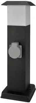 Unitec Edelstahls&auml;ule Au&szlig;ensteckdose 2-fach IP44 3600W (30261)
