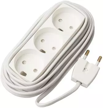 MicroConnect Steckdosenleiste 3-fach 5m Kabel wei&szlig; (GRUELU3H050)