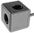 ChiliTec Steckdosen-Würfel 3-fach USB-A/USB-C mit Schalter, 1,5m Kabel, schwarz (24075)