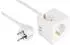 Kabelmeister Steckdosenwürfel 3-fach USB-C 20W, USB-A 18W, 2m, weiß (SW01-W020)