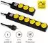 Trotec PVP6 Steckdosenleiste 6-fach, Schutzklappe, 2m Kabel, schwarz (7333000206)