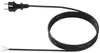 Bachmann Netzanschlussleitung 2m 16A schwarz 3x1,5mm&sup2; IP20 (322.184)