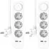 Elro Steckdosenleiste 3-fach mit USB und Schalter, 2er-Set