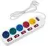 Maclean MCE204 Steckdosenleiste 5-fach, 1,5m, Typ-E, Kinderschutz (MCE204)