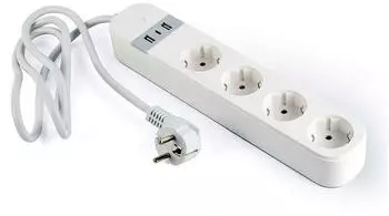 Gembird Smart Power-Steckdosenleiste 4-fach, USB, Wi-Fi, 3680W (TSL-PS-S4U-01-W)