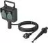 Sygonix Gartensteckdose 2-fach, schwarz/grün, erhöhter Berührungsschutz (SY-5231004)