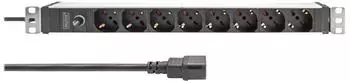 Digitus 1HE Aluminium-PDU 8-fach IT-Ausgang 250VAC (DN-95410-IT)