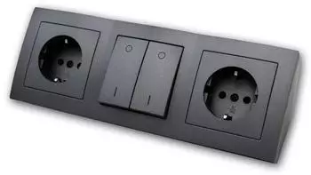 McPower FLAIR Schalterprogramm anthrazit, Unterputz 230V (1535171)