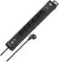 Brennenstuhl Premium-Line 6-fach Steckdosenleiste mit Überspannungsschutz, USB-C PD, 1,8m, schwarz (1951160608)