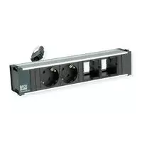 Bachmann Coni Mehrfachsteckdose Elegant Schwarz