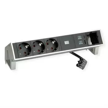 Bachmann DESK 2 Tischsteckdose 3x CEE7/3, 1x USB-Charger (902.9964)