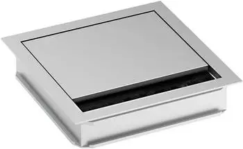 Bachmann Loop Square Kabeldurchf&uuml;hrung quadratisch 120mm, silber (930.310)