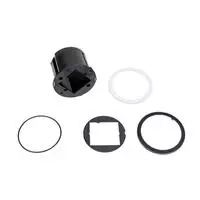 Einbaumodul PIX, f&uuml;r 1 Keystone-Modul, + Zierring schwarz, wei&szlig;