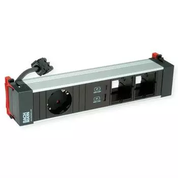 Bachmann POWER FRAME Medium 1x CEE7/7, 2x CM, 1x USB-Ladegerät (916.0572)