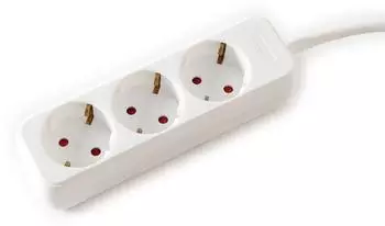Value 3-fach Steckdosenleiste ohne Schalter, weiß, 3m (19.99.1073)