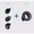 Bachmann MINI PIX Kabelhalter Tisch/Bank, Kunststoff, schwarz (942.000)