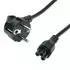 Bachmann Netzanschlussleitung H05VV-F 3G0,75mm² 1m schwarz IEC C5/CEE7/7 (304.1054)