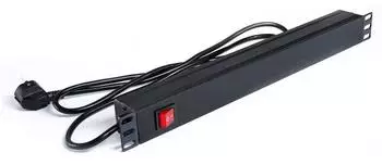 LightmaXX 19" Steckdosenleiste 1HE, 7x Schuko, 2x USB, Stromschalter (PAH0020254-000)