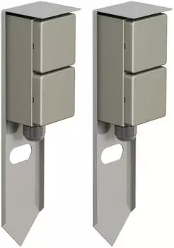 ledscom.de PIWI Garten-Steckdosensäule 2-fach, Edelstahl, IP44 (LC-SS-9186-x2)