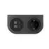 Bachmann PIX HOLDER DOUBLE Möbelsteckdose 1x Schutzkontakt USB A/C 22W 2m schwarz (BM0020100)