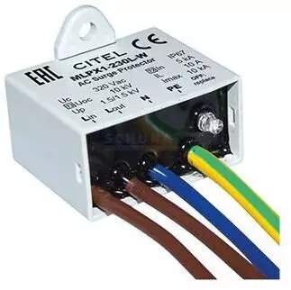 Scharnberger + Hasenbein MLPX1-230L-W/TY Überspannungsschutz für LED-Beleuchtung 230V (39452)