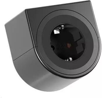 Bachmann PIX Holder Single Möbelsteckdose 1x CEE7/3, 0,2m, schwarz (BM0020084)