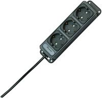 Kopp - 127015013 Steckdosenleiste 3fach Anthrazit Schutzkontakt 1 St.