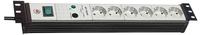 TRITON 19""Schrank zbh. Steckdosenleiste 6xDosen CEE7 ->Stecker NF/UES