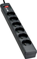 EATON PS6TD, Eaton Steckdosenleiste 6-fach mit RJ-11 Telefonstecker und Schalter 1m
