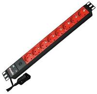 Bachmann 333.538, Bachmann 19" 8-fach Steckdosenleiste Feinsicherung (333.538)