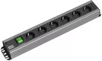 Bachmann 300.003, Bachmann Handwerker-Steckdosenleiste 300.003 | 6-fach Schuko | 90&deg;