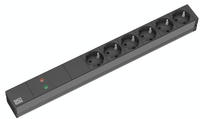 Bachmann Bachmann - Steckdosenleiste (rack - Einbaufhig) - 6 Ausgangsstecker - 48.3