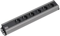 Bachmann 300000, Bachmann 300000 Steckdosenleiste 19 Zoll 6fach Schwarz, Anthrazit