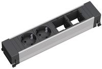Bachmann 909.003, Bachmann Steckdoseneinheit 909.003 | Tisch-Steckdosenleiste | 2x