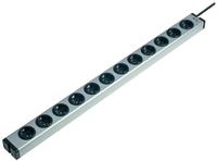 Ehmann - 0600x00122031 Steckdosenleiste 12fach Aluminium Schutzkontakt 1 St.