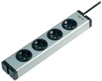 Ehmann 0600x00042031, Ehmann 0600x00042031 Steckdosenleiste 4fach Aluminium