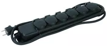 Brennenstuhl Steckdosenleiste 6-fach, schwarz 1159970 Brennenstuhl Steckdosenleiste 6-fach, schwarz 1159970